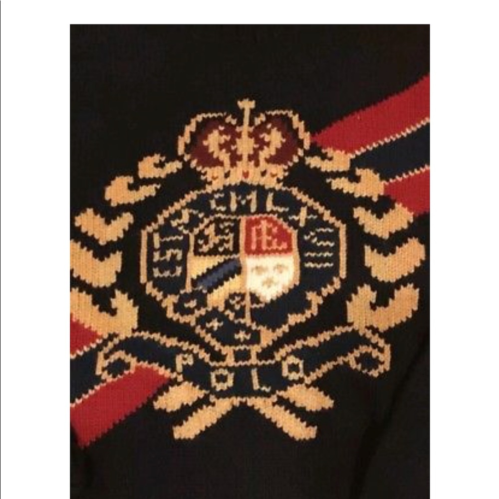 Polo Ralph Lauren Gold Crown Crest Turtleneck